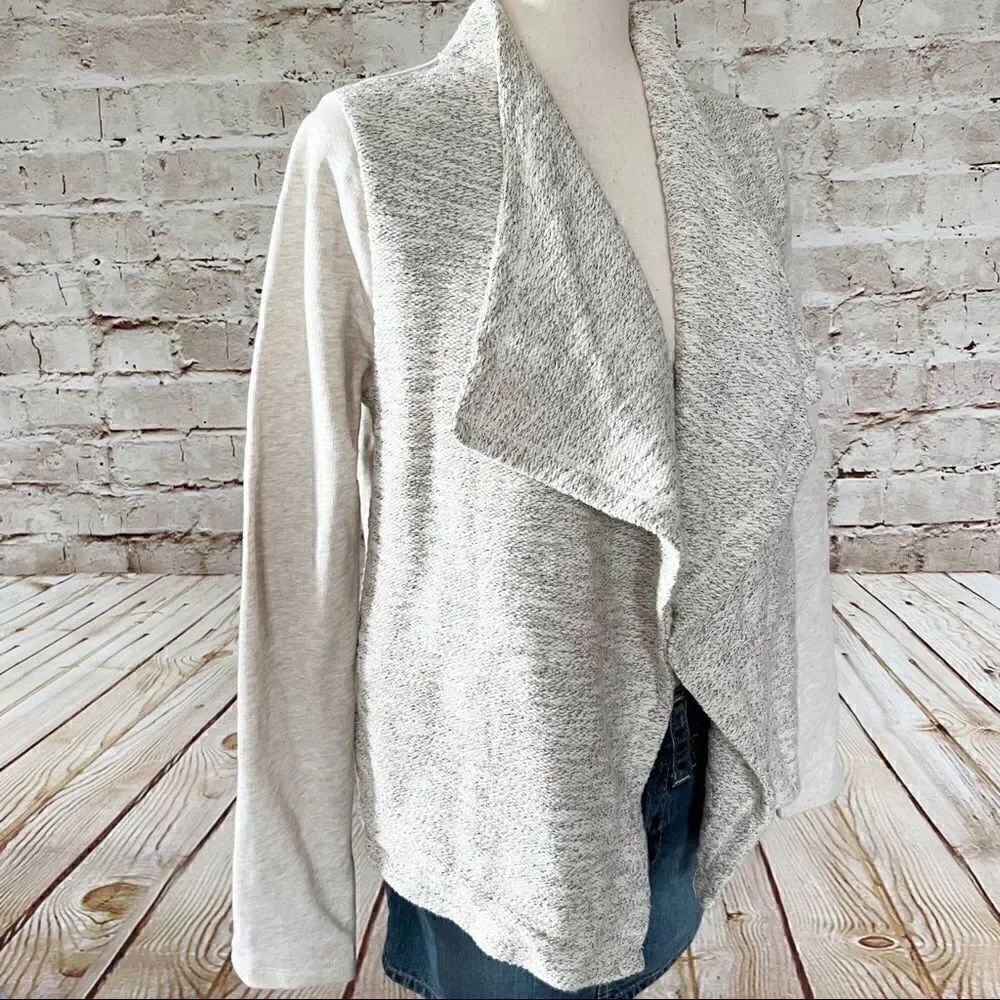 Lucky Brand woven cardigan sweatshirt jacket